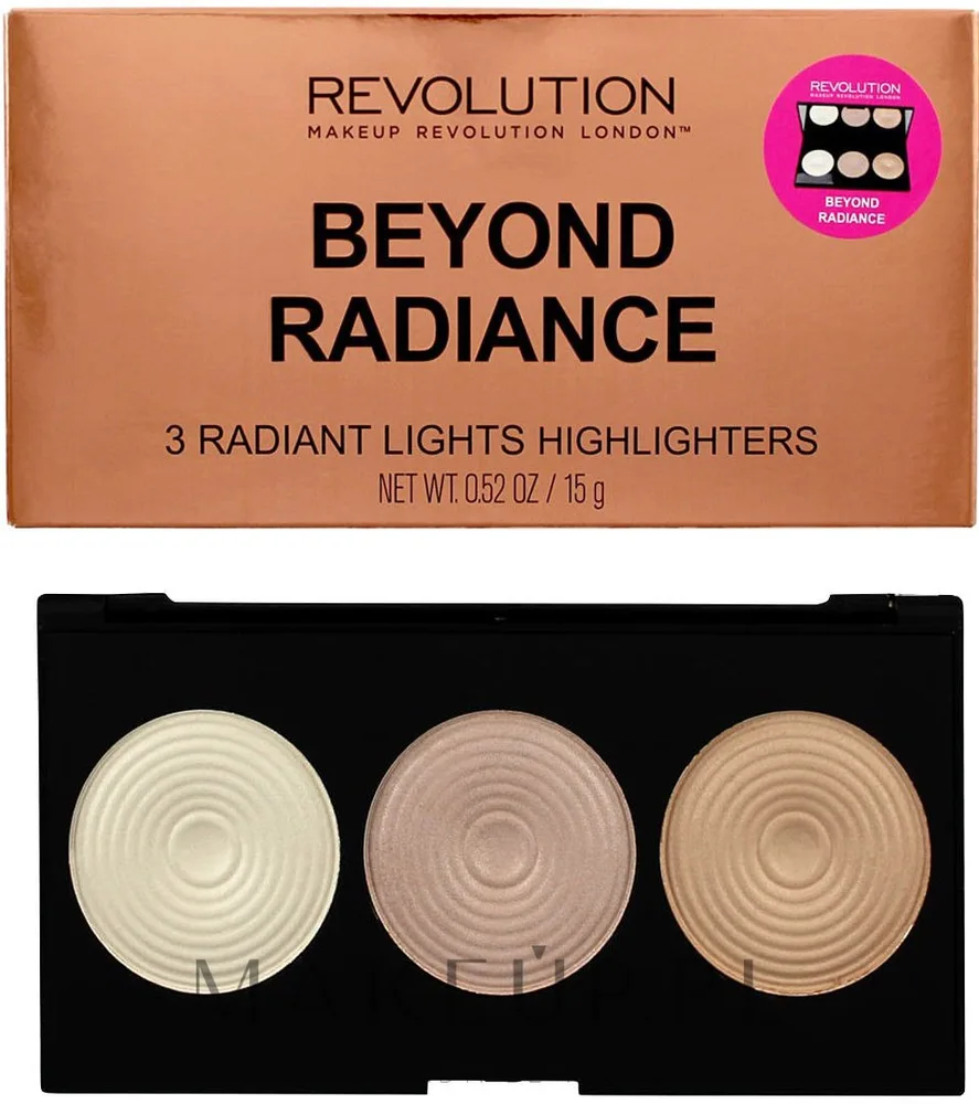 Палетка хайлайтеров Makeup Revolution Highlighter Palette Beyond Radiance