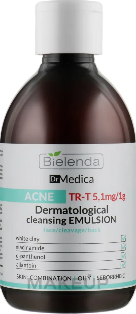 Очищающая эмульсия для лица Bielenda Dr Medica Acne Dermatological Cleansing Emulsion для проблемной кожи, 250 г