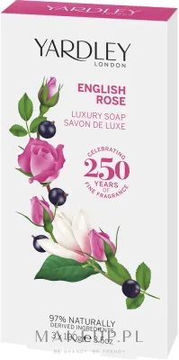 Парфюмированное мыло Yardley English Rose с ароматом английской розы, 3 x 100 г