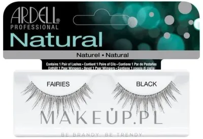 Накладные ресницы Ardell Natural Fairies Black Eyelashes из натурального волоса, чёрные, 2 шт