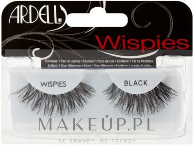 Накладные ресницы Ardell Fashion Lashes Wispies Black на прозрачной ленте, водостойкие, 2 шт