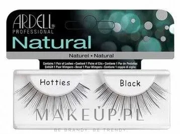 Накладные ресницы Ardell Natural Hotties Black из натурального волоса, чёрные, 2 шт