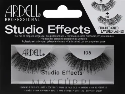 Накладные ресницы Ardell Studio Effect 105 из натурального волоса, густые, 2 шт