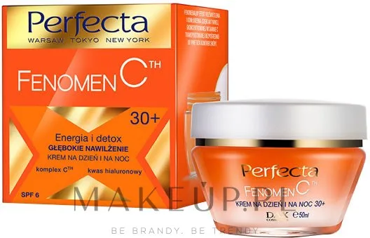 Perfecta Fenomen C Cream крем для лица дневной и ночной увлажняющий 30+ SPF 6 с витамином C и гиалуроновой кислотой 50 мл