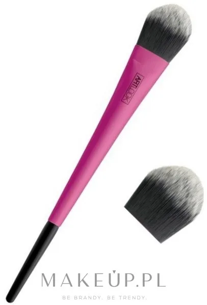Кисть для тональных основ и жидких консилеров Art Look Foundation Concealer Brush 120 001, розовая, с нескользящей ручкой