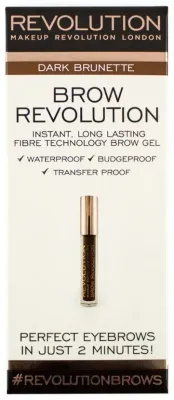 Гель для бровей Makeup Revolution Brow Revolution Brow Gel водостойкий, с силиконовой щёточкой, 3,8 г