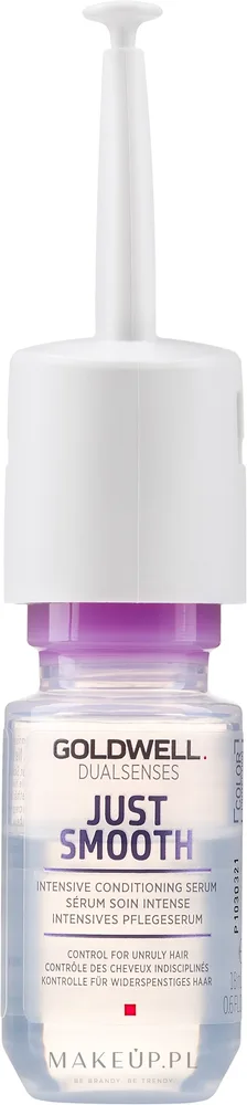 Сыворотка для волос Goldwell Dualsenses Just Smooth Intensive Taming Serum для непослушных волос, несмываемая, 12 шт. по 18 мл
