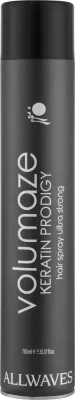 Лак для волос Allwaves Volumaze Keratin Prodigy Hair Spray Ultra Strong с кератином, для объёма, 750 мл