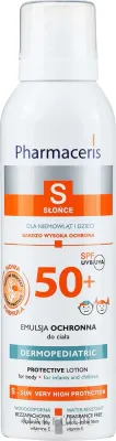 Защитная эмульсия Pharmaceris S для детей SPF 50+ водостойкая 150 мл
