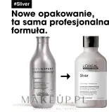 Шампунь для седых волос L'Oreal Professionnel Serie Expert Magnesium Silver Shampoo, осветляющий, 300 мл NEW / 500 мл NEW / 1500 мл NEW — фото 4