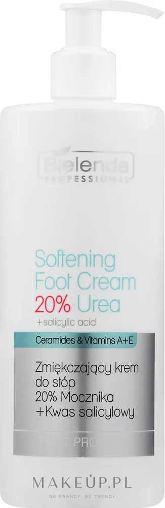 Крем для ног Bielenda Professional Podo Expert Program Softening Foot Cream 20% Urea смягчающий, с салициловой кислотой, 500 мл