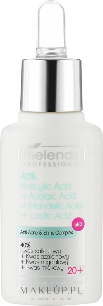 Bielenda Professional Bielenda Professional Exfoliation Face Program - Профессиональный пилинг Bielenda 40% салициловая, азелаиновая, миндальная и молочная кислоты, 30 мл