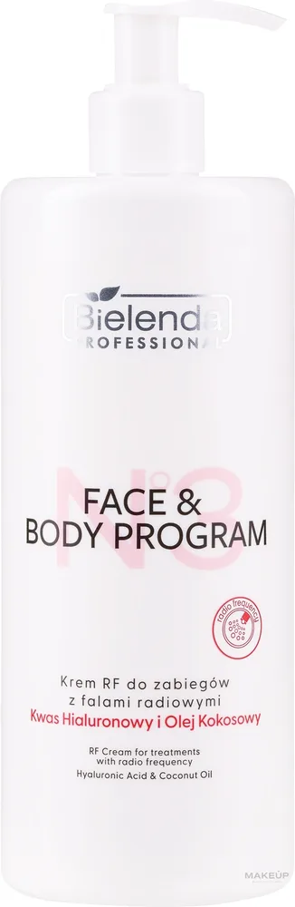 Крем для лица Bielenda Professional Face & Body Program RF для RF-процедур с гиалуроновой кислотой 500 мл