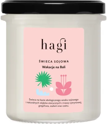 Hagi Hagi Piąty żywioł - Соевая ароматическая свеча Отпуск на Бали, 215 г