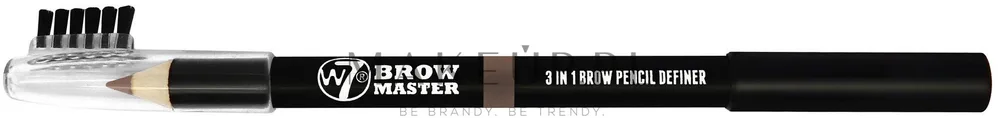 Карандаш для бровей 3 в 1 W7 Brow Master 3 in 1 Pencil, с воском и щёточкой, 1,5 г, оттенок Blonde