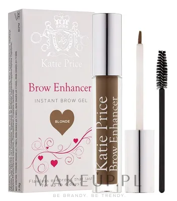 Гель для бровей Makeup Revolution Katie Price Brow Enhancer прозрачный, водостойкий, 3,8 г, оттенок Black/Brown