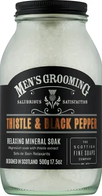Соль и пена для ванны Scottish Fine Soaps Mens Grooming Muscle Soak для мужчин, расслабляющая