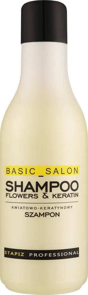 Профессиональный цветочно-кератиновый шампунь для волос Stapiz Basic Salon, 5000 мл