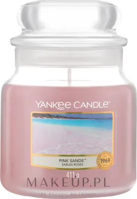 Свеча ароматическая Yankee Candle Pink Sands в стеклянной банке, фруктово-цветочная, 623 г