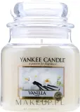 Свеча ароматическая Yankee Candle Vanilla в банке, сладкий ванильный аромат, 623 г — фото 1