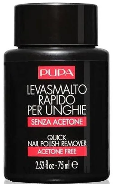Жидкость для снятия лака Pupa Quick Nail Polish Remover деликатная, с помпой-дозатором, 75 мл
