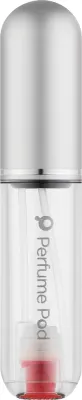Атомайзер для духов Travalo Perfume Pod Pure Essentials Silver компактный, с окошком для контроля уровня, 5 мл