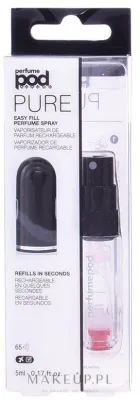 Атомайзер для духов Travalo Perfume Pod Pure Essentials Black, чёрный, с индикатором уровня, 5 мл