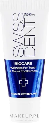 Паста для зубов SWISSDENT Biocare Wellness For Teeth And Gums Toothcream восстанавливающая, с папаином и карнитином, 100 мл
