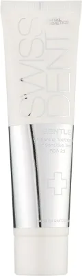 Паста для зубов SWISSDENT Gentle Whitening Toothpaste отбеливающая, для чувствительных зубов, с фтором, 50 мл, 100 мл