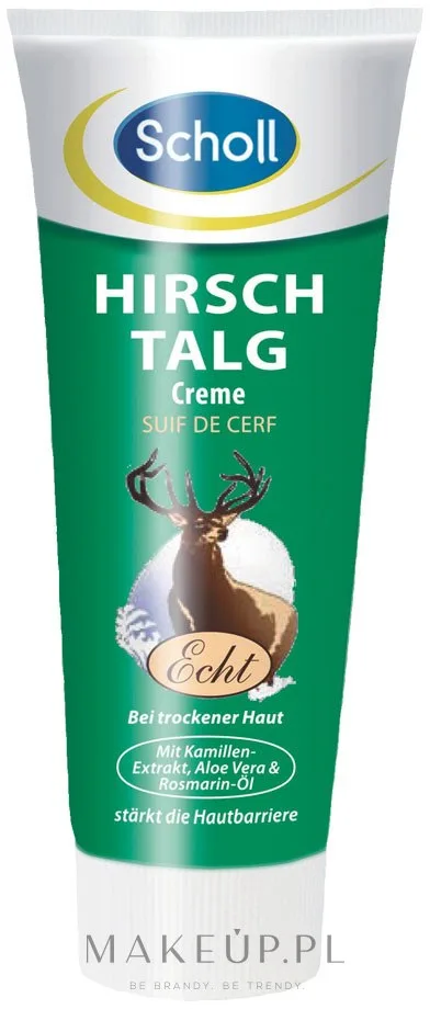 Крем для стоп Scholl Hirschtalg Creme с оленьим жиром, для рук и стоп, 100 мл