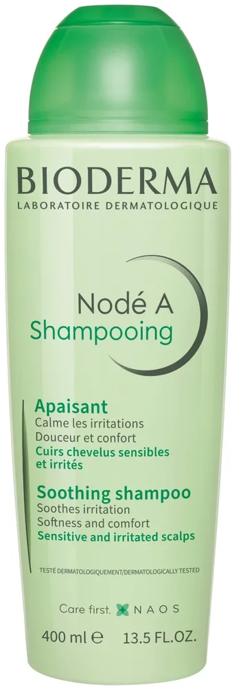 Успокаивающий шампунь Bioderma Nod A Shampoo, для нежной и раздражённой кожи головы, 400 мл