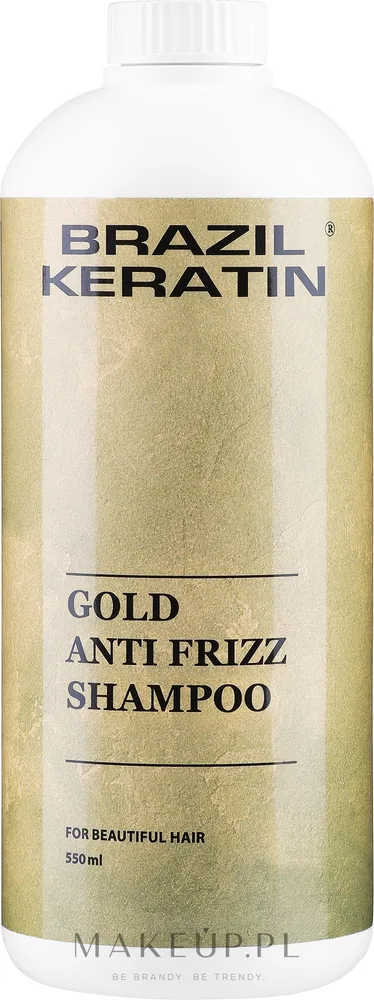 Эксклюзивный концентрированный шампунь с кератином Brazil Keratin Anti Frizz Gold Shampoo, 300 мл