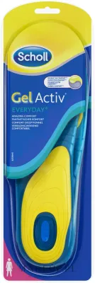 Вкладыши гелевые Scholl GelActiv Everyday Woman женские, для повседневной обуви, размеры 35-40, 2 шт