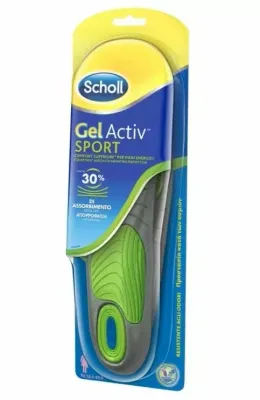 Вкладыши для обуви Scholl Gel Activ Insole Sport Woman женские, анатомические, с поддержкой свода стопы, 2 шт