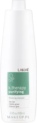 Балансирующий шампунь для жирных волос с цинком и экстрактом лопуха Lakme K.Therapy, 1000 мл