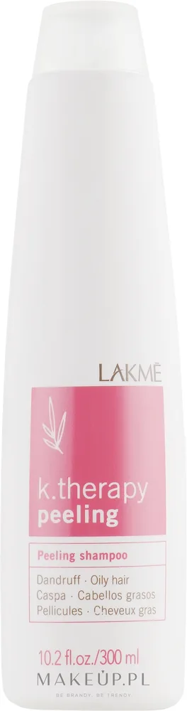 Шампунь против перхоти Lakme K.Therapy Peeling Shampoo Oily тонизирующий, для жирных волос, 300 мл / 1000 мл