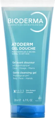 Bioderma Atoderm Gentle Shower Gel гель для душа и ванны увлажняющий, мягкое очищение сухой и чувствительной кожи, физиологический pH, 200 мл
