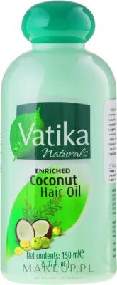 Масло для волос Dabur Vatika Enriched Coconut Hair Oil кокосовое, с хной и амлой, 150 мл или