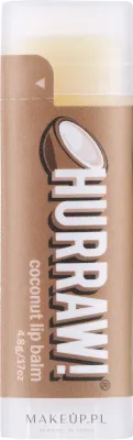 Hurraw! Lip Care бальзам для губ кокосовый веганский с маслом какао и жожоба питательный стик 4.8 г