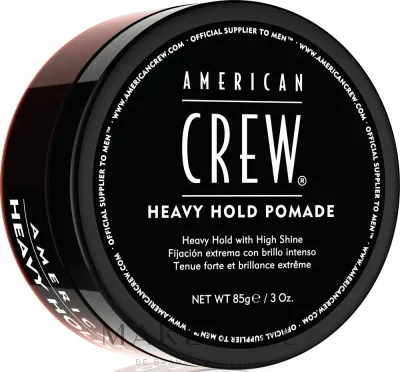 Помада для укладки волос American Crew Heavy Hold Pomade, суперсильная фиксация, с блеском, 85 г