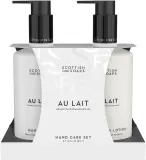Набор для рук Scottish Fine Soaps Au Lait жидкое мыло и лосьон с молоком и алоэ 2x300 мл — фото 1