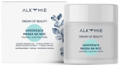 Ночная успокаивающая маска для лица Alkmie Dream of Beauty натуральная для чувствительной кожи 60 мл