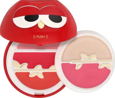 Набор для макияжа губ Pupa Owl 1 Beauty Kits: три кремовые помады и два блеска для губ, с зеркальцем