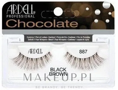 Ресницы накладные Ardell Chocolate Lash Black Brown 887, коричневые, 2 шт