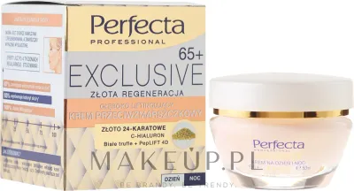 Крем для лица Perfecta Exclusive против морщин с золотом 24K 65+ 50 мл