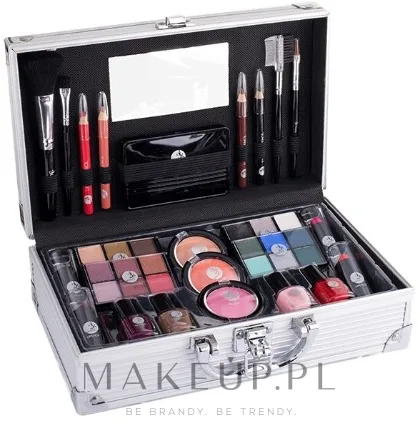 Чемоданчик для косметики Cosmetic 2K Fabulous Beauty Train Case Complete Makeup Palette, палетка для макияжа