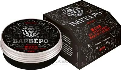 Воск для укладки усов и бороды Barbero Beard Care Wax, с маслом миндаля, 40 г