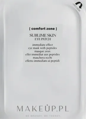 Comfort Zone Sublime Skin Eye Patch патчи для кожи вокруг глаз тканевые с пептидами кофеин водоросли от отёков 12 шт