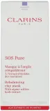 Clarins SOS Pure Emergency Mask with Rebalancing Clay маска для лица очищающая с глиной 75 мл, для комбинированной и жирной кожи — фото 3