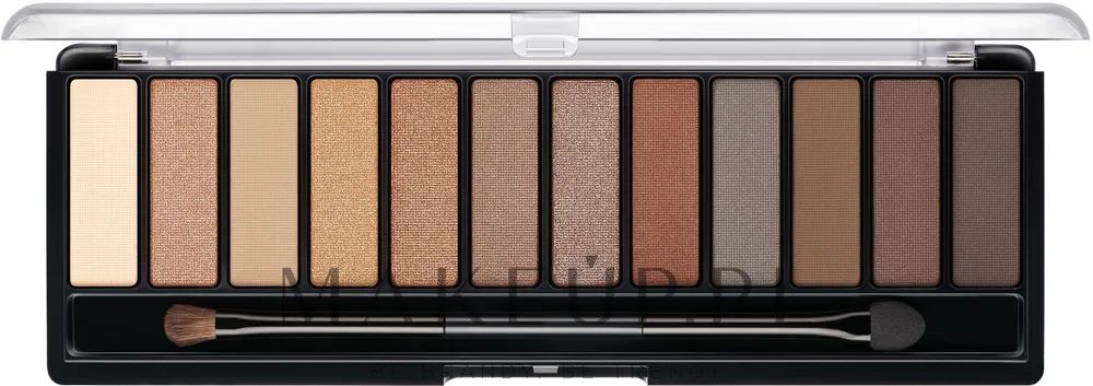Палетка теней для век Rimmel Magnif'Eyes Palette 12 оттенков, оттенок 001 - Nude Edition